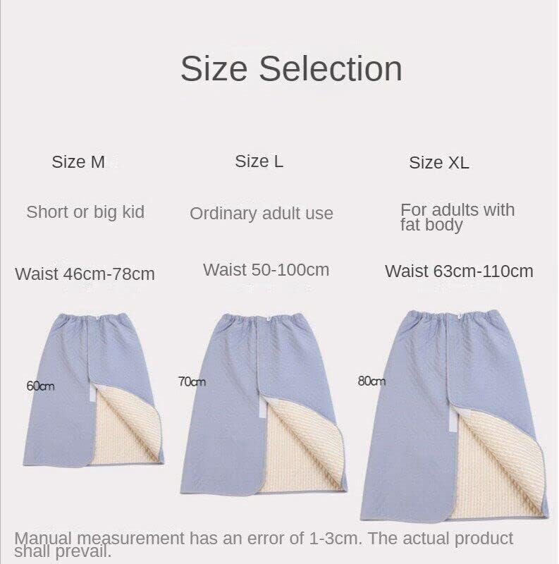 Adult Incontinence Cloth Diaper Skirt Thick Leak-Proof Underwear for Elderly and Bedridden Patients
