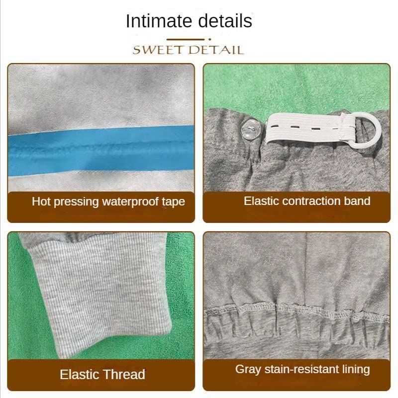Waterproof Diaper Pants for The Elderly, Washable Cotton, Adult Urine Pads,Paralyzed, Bedridden Men Women