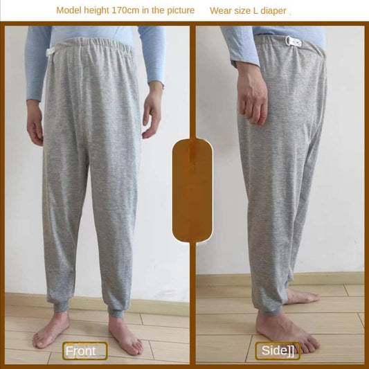 Waterproof Diaper Pants for The Elderly, Washable Cotton, Adult Urine Pads,Paralyzed, Bedridden Men Women