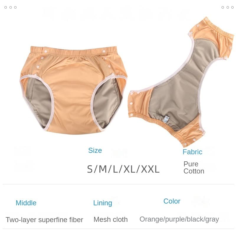 Washable Breathable Leakproof Cotton Adult Diaper Pants for Elderly