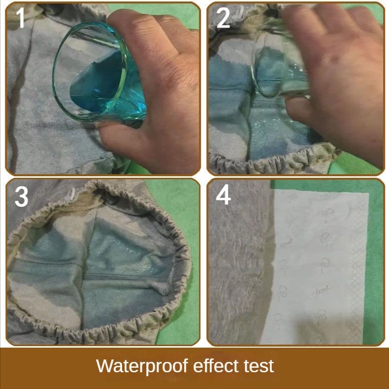 Waterproof Diaper Pants for The Elderly, Washable Cotton, Adult Urine Pads,Paralyzed, Bedridden Men Women