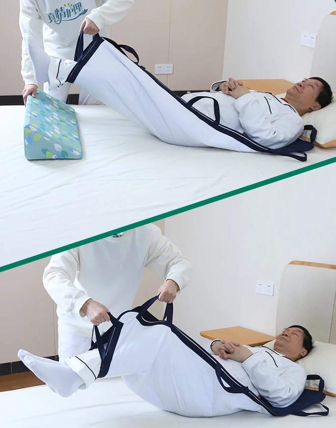 Repositioning and Incontinence Protection Pad for Bedridden Patients, Washable Dual-Use Pad for Elderly with Urinary Incontinence