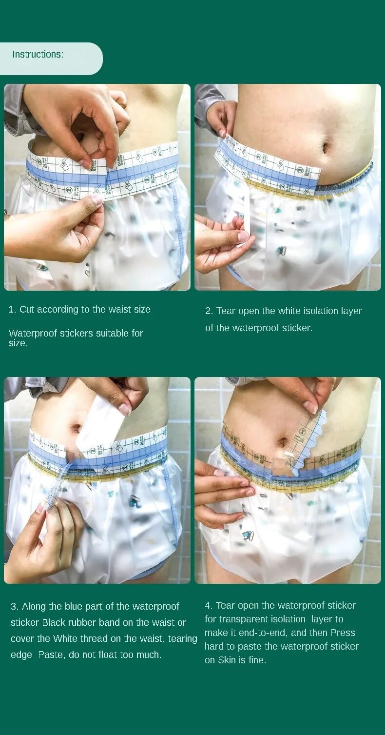 LEEMOOCARE Waterproof Postoperative Underwear Cover for Bathing