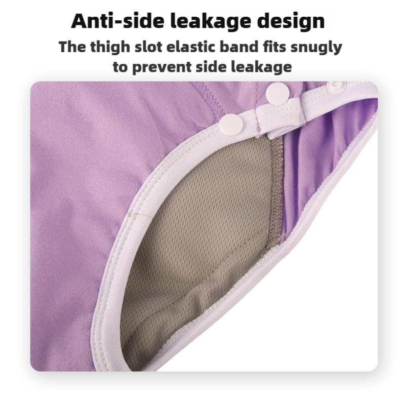 LEEMOOCARE Washable Breathable Leakproof Cotton Adult Diapers for Seniors