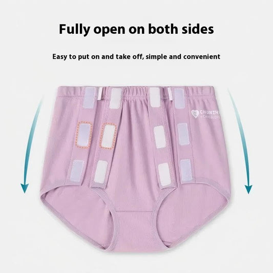 LEEMOOCARE Women's Easy-Open Adaptive Cotton Incontinence Panties