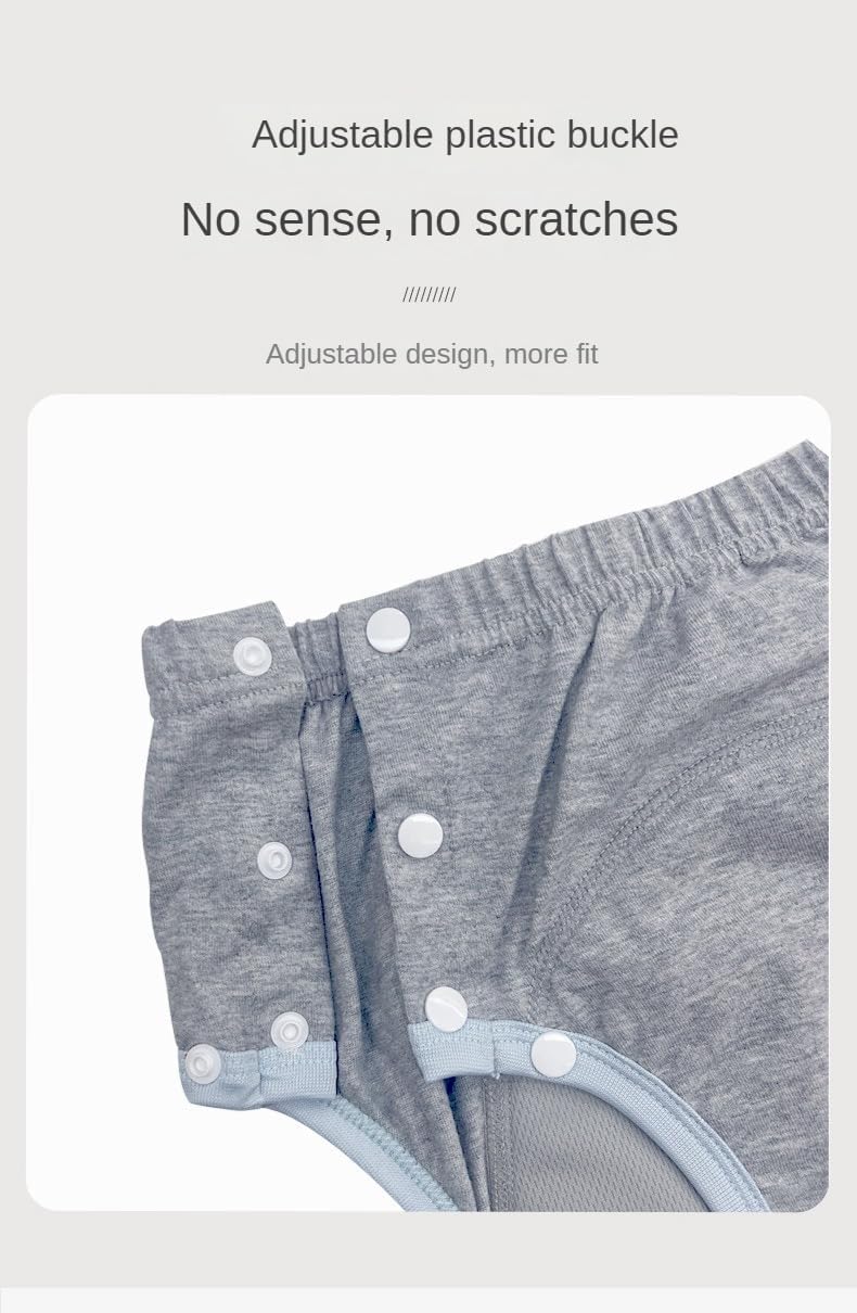 LEEMOOCARE Washable Breathable Cotton Incontinence Pants for Elderly