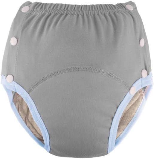 LEEMOOCARE Washable Breathable Cotton Incontinence Pants for Elderly