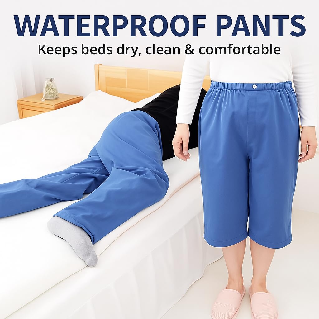 Reusable Adult Incontinence Pants, Washable Leakproof Underwear, Soft Cotton Breathable for Elderly & Postpartum