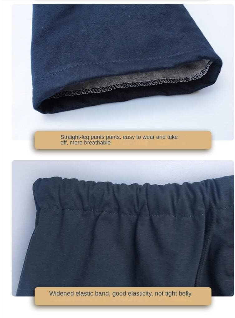 Adult Elderly Cloth Incontinence Shorts - Washable, Leak-Proof Cotton Underwear for Bedridden Care, Men, and Women (Blue,Large)