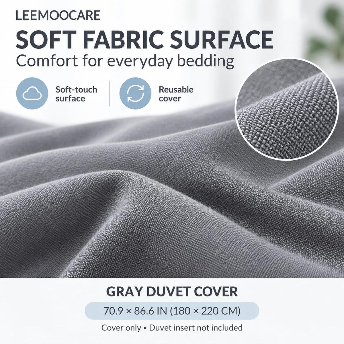 Waterproof Incontinence Duvet Cover with TPU Layer for Elder Care