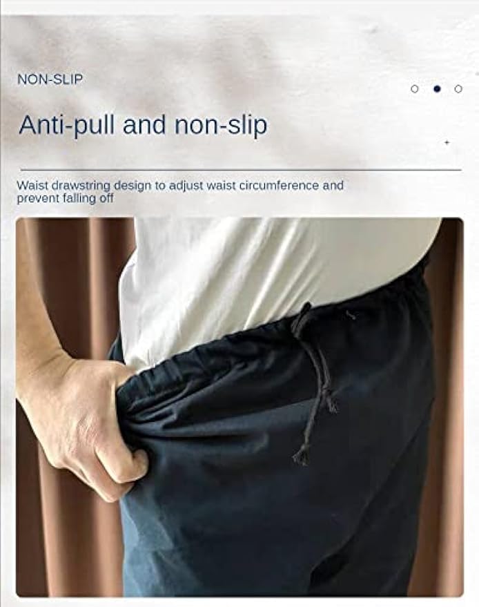 Adult Elderly Cloth Incontinence Shorts - Washable, Leak-Proof Cotton Underwear for Bedridden Care, Men, and Women (Blue,Large)