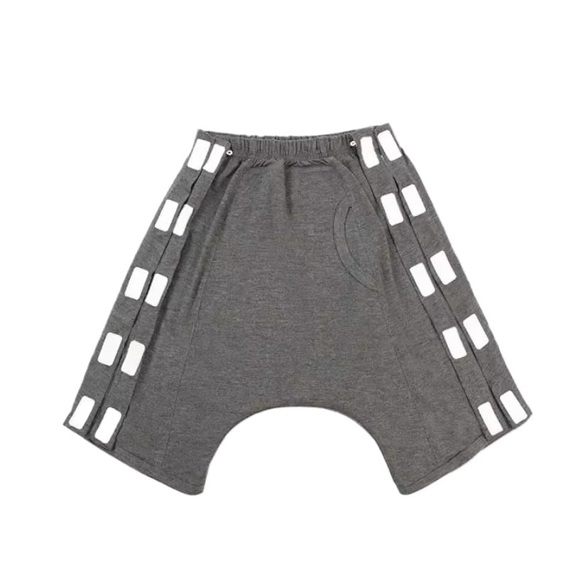 Elderly Incontinence Underwear with Side Opening, Pure Cotton Washable Leak-Proof Diaper for Bedridden Patients and Seniors