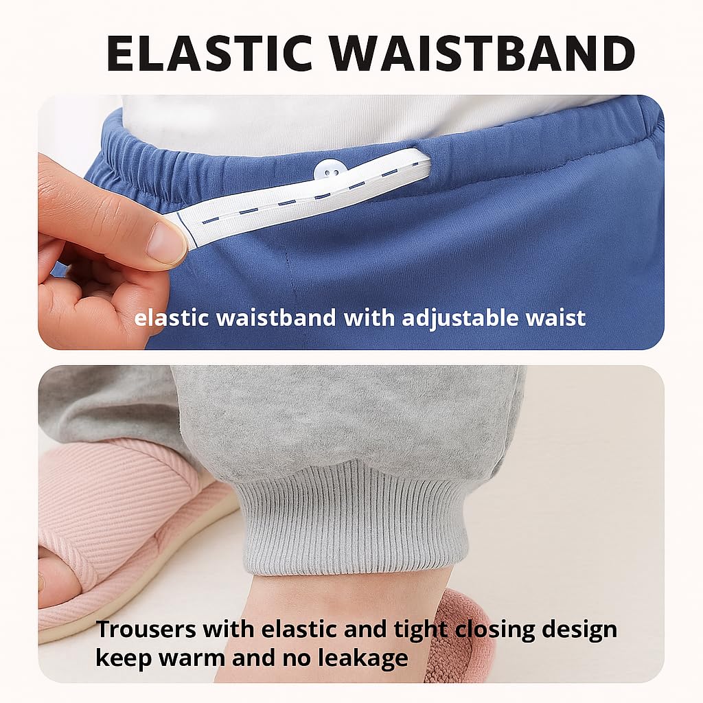 Reusable Adult Incontinence Pants, Washable Leakproof Underwear, Soft Cotton Breathable for Elderly & Postpartum