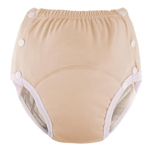 LEEMOOCARE Washable Breathable Cotton Incontinence Pants for Elderly