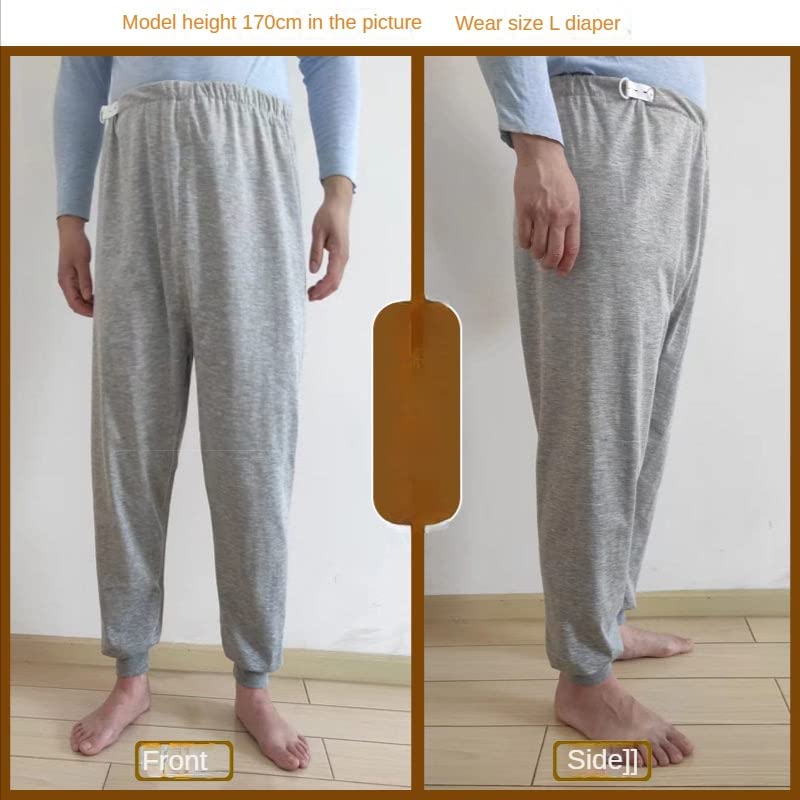 Waterproof Diaper Pants for The Elderly, Washable Cotton, Adult Urine Pads,Paralyzed, Bedridden Men Women