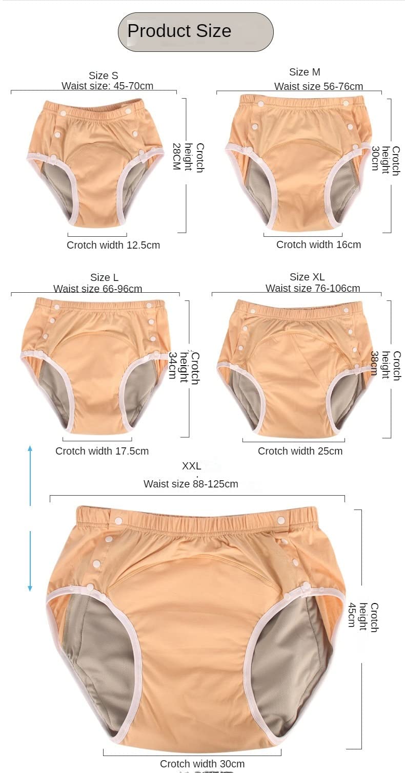 Washable Breathable Leakproof Cotton Adult Diaper Pants for Elderly