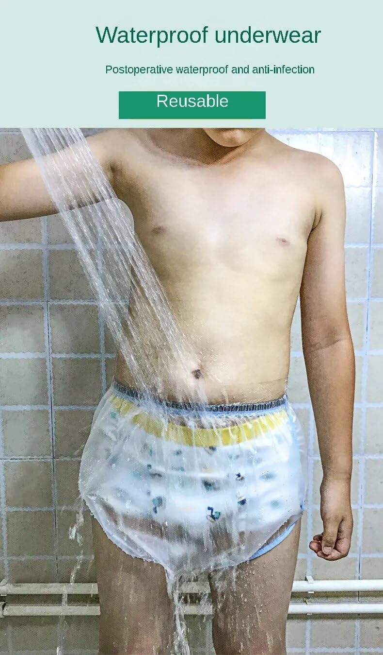 LEEMOOCARE Waterproof Postoperative Underwear Cover for Bathing